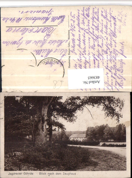 483665,Göhrde Jagdrevier Blick nach dem Zeughaus