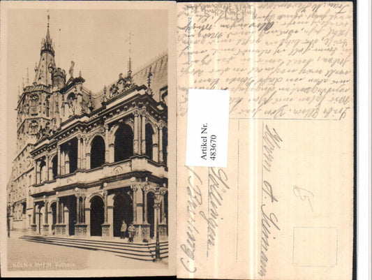 483670,Köln am Rhein Rathaus Gebäude