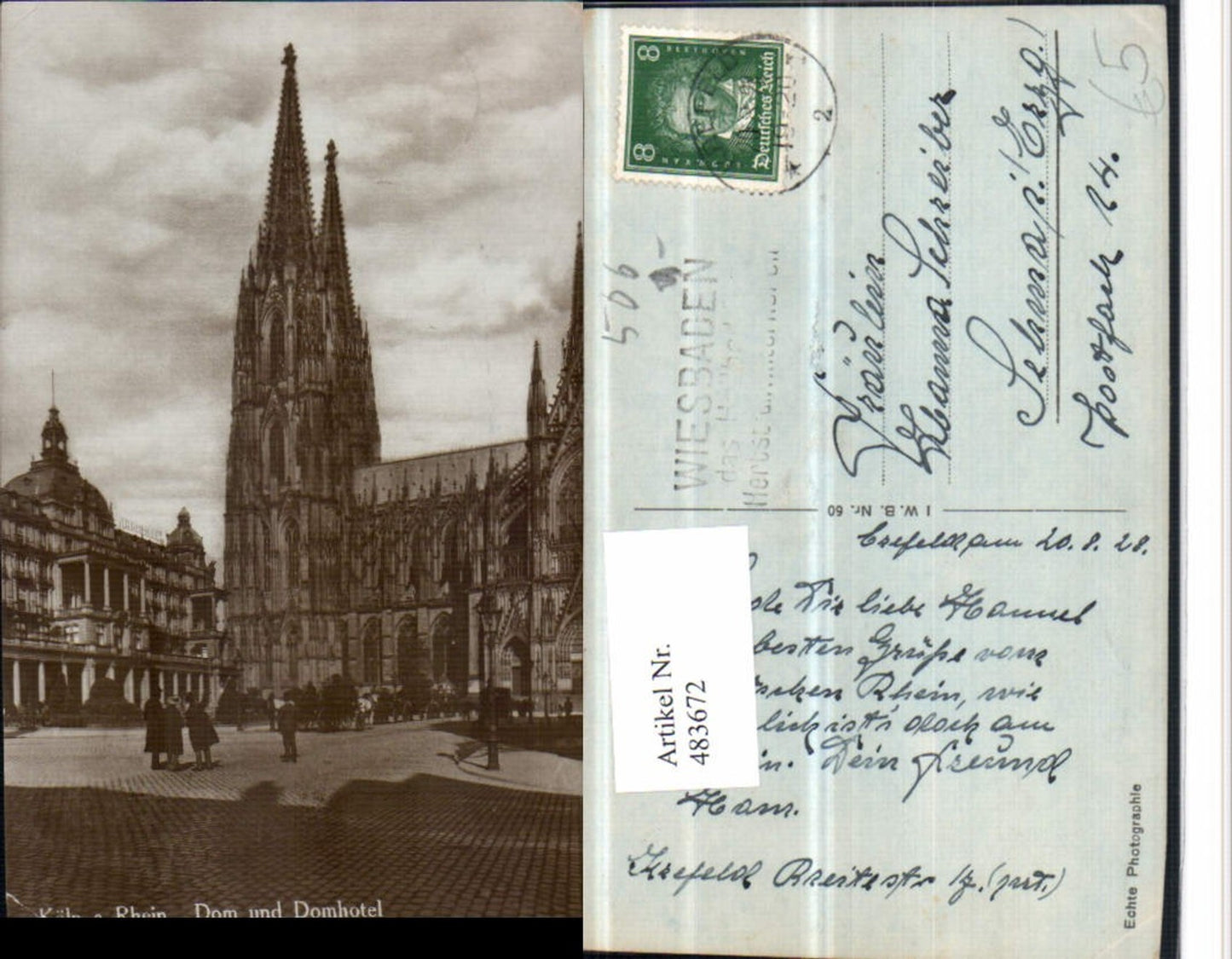 483672,Köln am Rhein Dom Kirche u. Domhotel