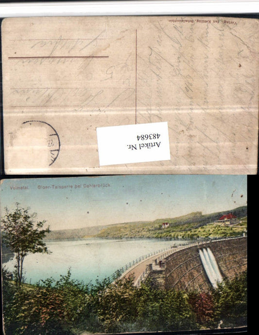 483684,Dahlerbrück b. Schalksmühle Volmetal Gloer-Talsperre Damm