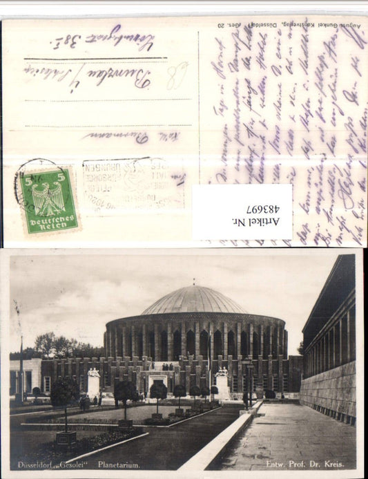 483697,Düsseldorf Gesolei Planetarium Gebäude