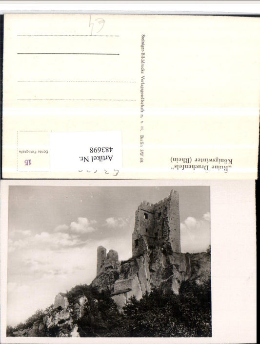 483698,Königswinter am Rhein Ruine Drachenfels