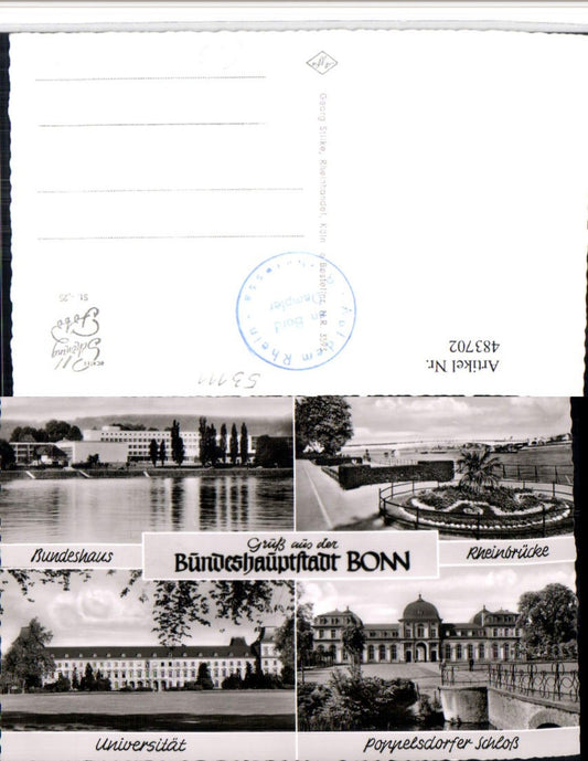 483702,Bonn am Rhein Bundeshaus Universität Schloss Mehrbildkarte