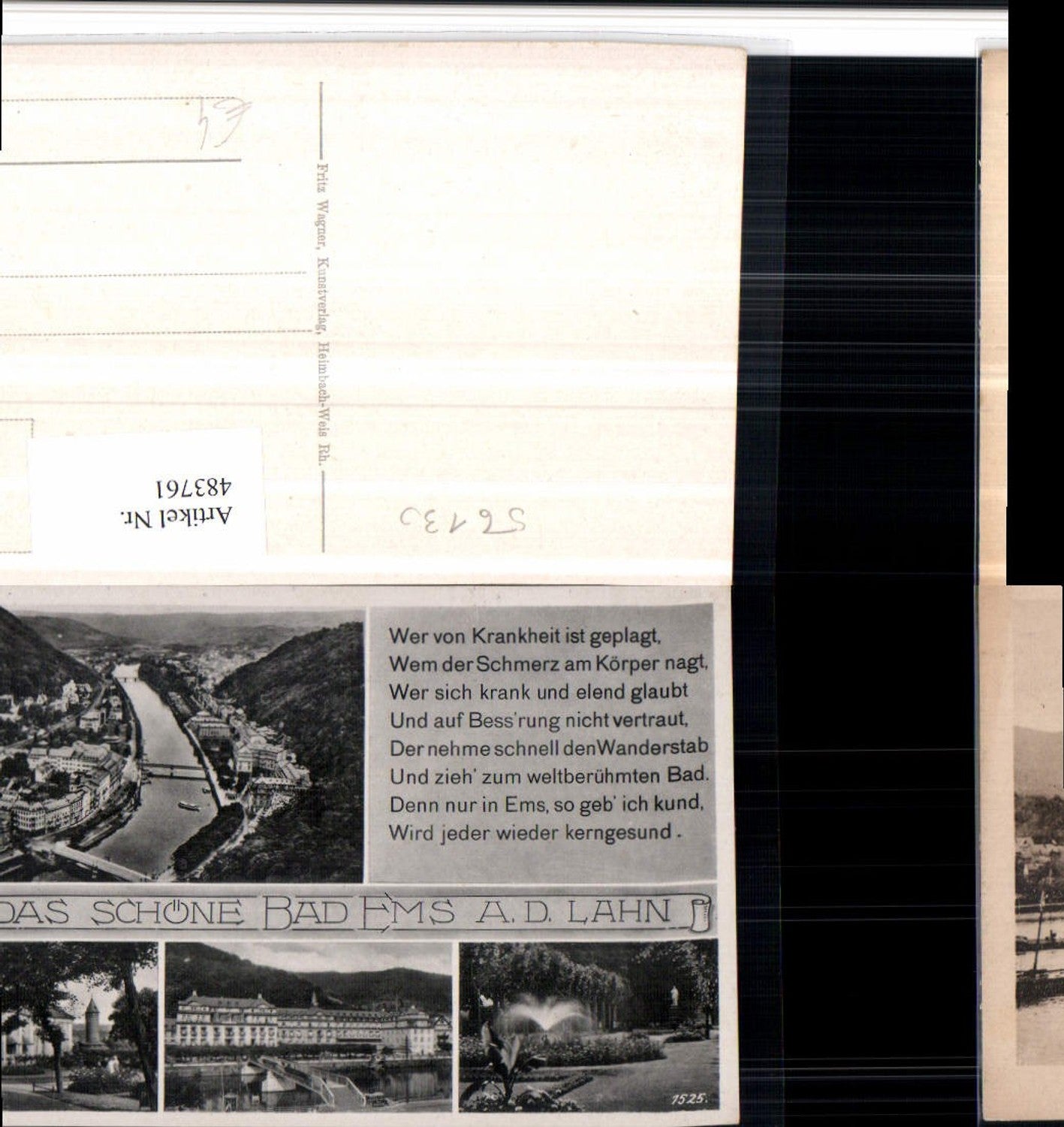 483761,Bad Ems an d. Lahn Totale Kurhaus Mehrbildkarte