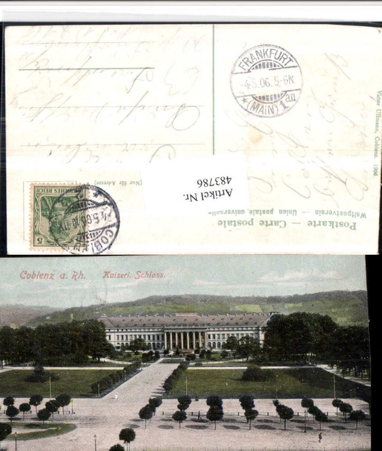 483786,Koblenz am Rhein Kaiserliches Schloss