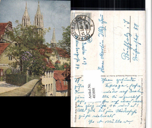 483808,Meißen Rote Stufen Kirche Türme