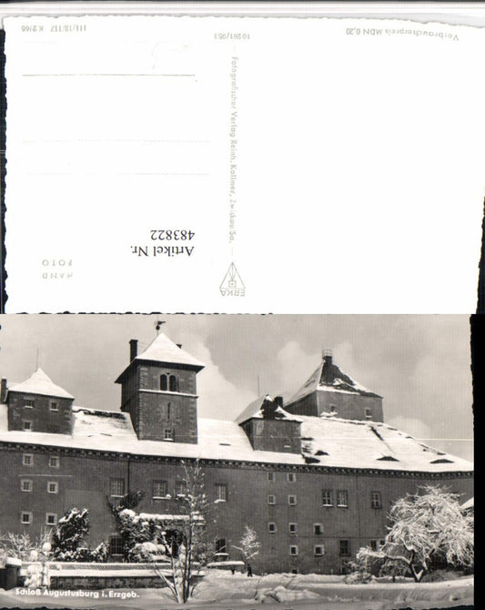 483822,Schloss Augustusburg im Erzgebirge Winterbild