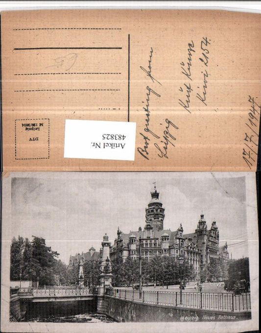 483825,Leipzig Neues Rathaus Brücke