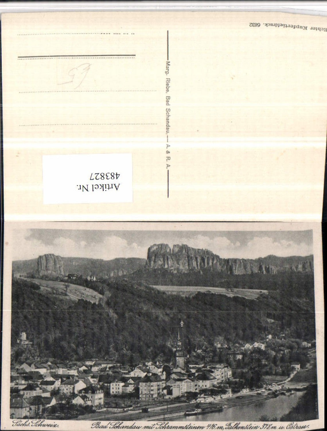 483827,Bad Schandau Totale m. Schrammsteine u. Falkenstein