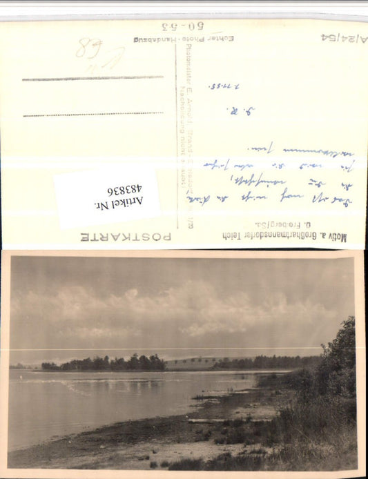 483836,Foto Handabzug Großhartmannsdorfer Teich b. Freiberg in Sachsen