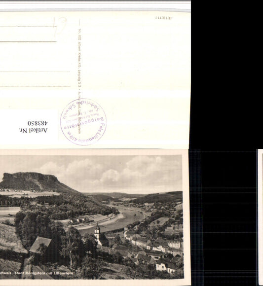 483850,Sächsische Schweiz Königstein Teilansicht m. Lilienstein