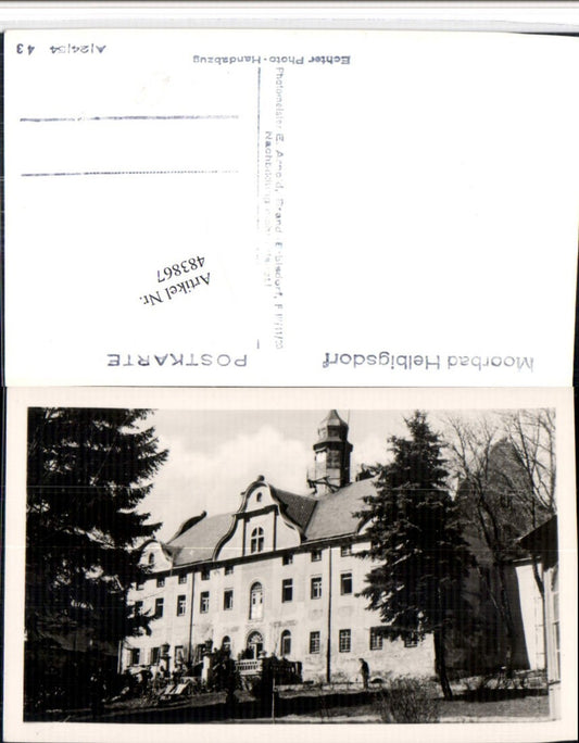 483867,Foto Handabzug Helbigsdorf b. Mulda Moorbad Gebäude