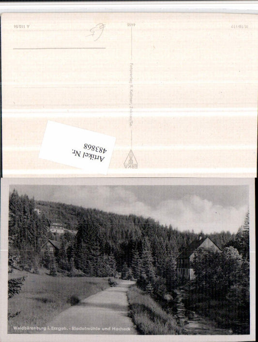 483868,Waldbärenburg im Erzgebirge Riedelmühle u. Hocheck Mühle