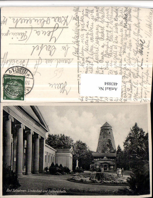 483884,Bad Salzelmen Lindenbad u. Soldunsthalle Turm