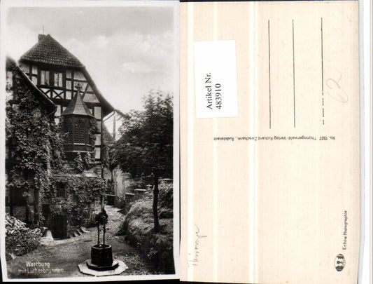 483910, Eisenach Wartburg Castle oriel Luther Fountain Fountain