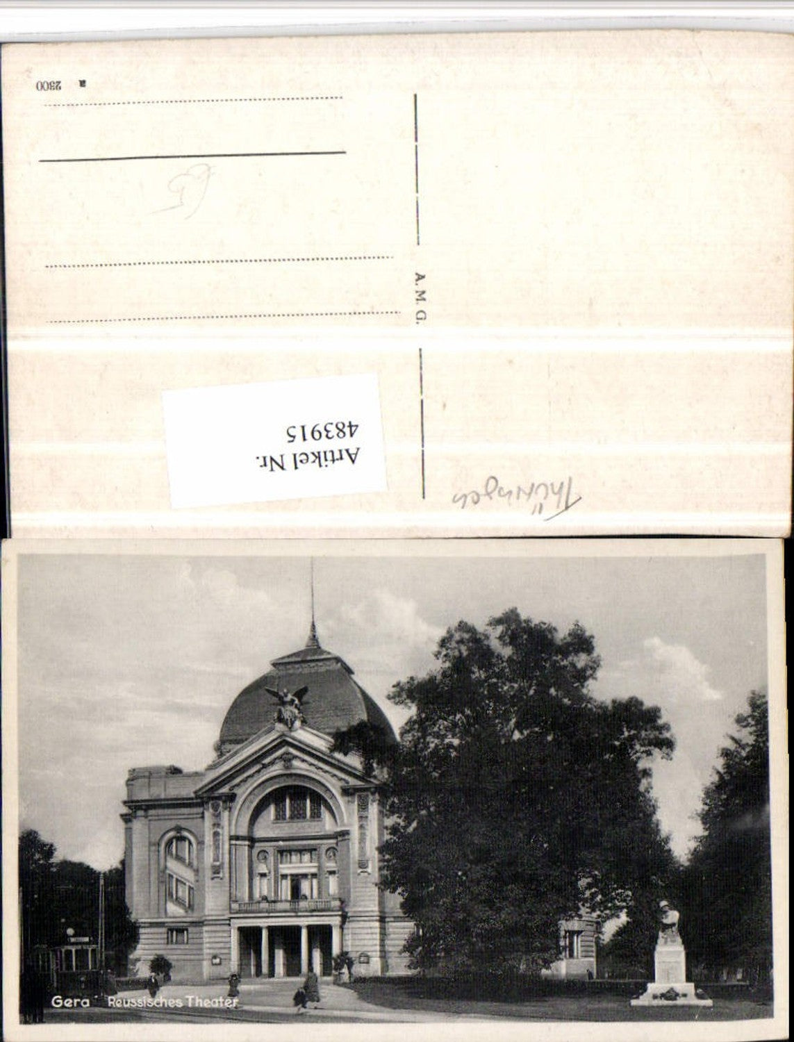 483915,Gera Reussisches Theater Gebäude