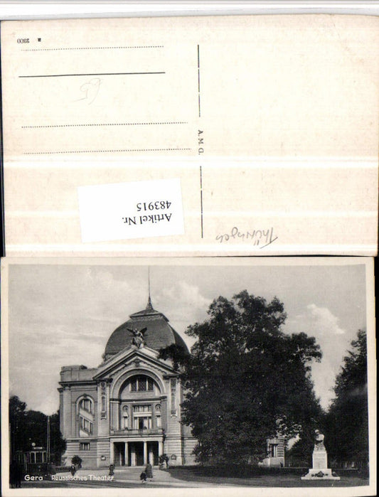483915, Gera Reussisches Theater Building