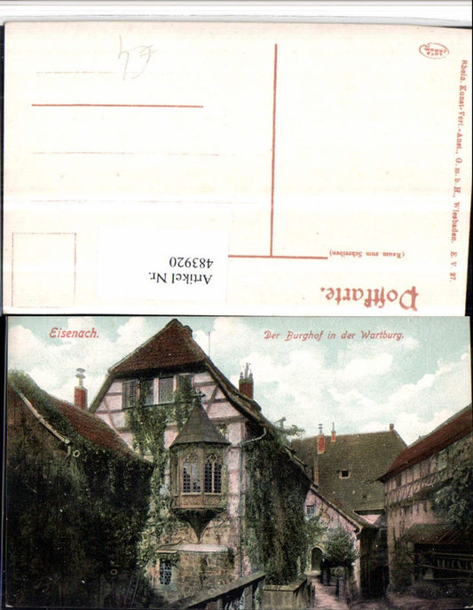 483920, Eisenach Wartburg Castle Courtyard Bay Window