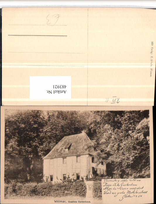 483921,Weimar Goethes Gartenhaus