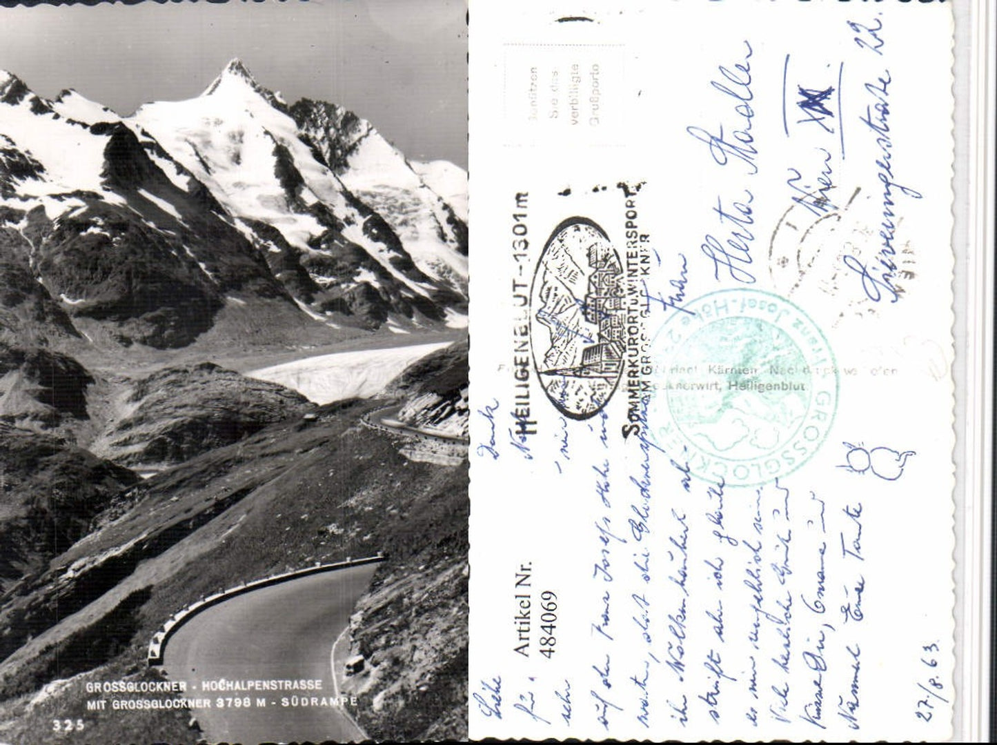 484069,Großglockner-Hochalpenstraße b. Heiligenblut Südrampe Bergkulisse