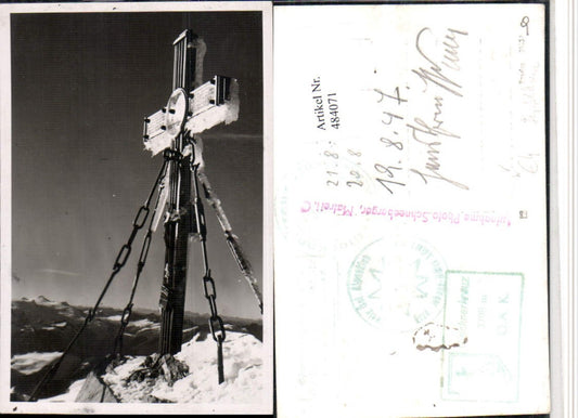 484071,Großglockner Gipfelkreuz b. Heiligenblut pub Foto Schneeberger