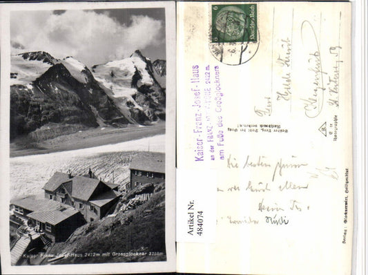 484074,Franz-Josefs-Haus b. Heiligenblut m. Großglockner Bergkulisse