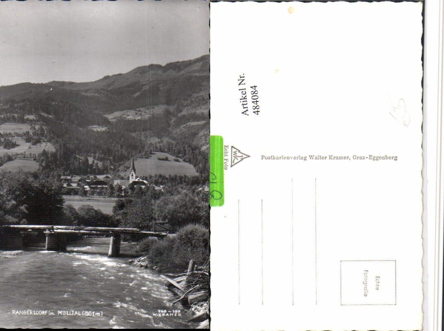 484084,Rangersdorf im Mölltal Teilansicht Fluss Brücke