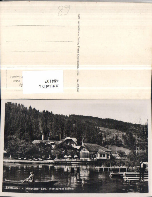 484107,Seeboden am Millstätter-See Restaurant Steiner Ruderboot