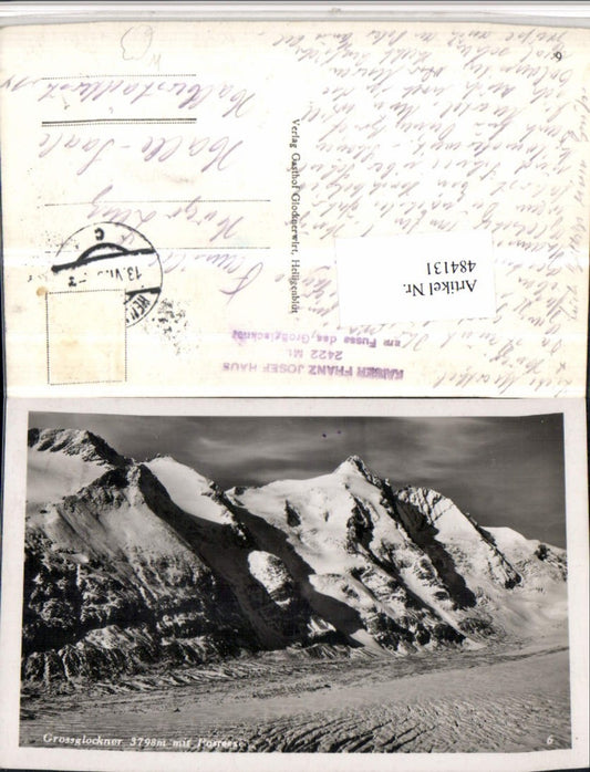 484131,Großglockner m. Pasterze b. Heiligenblut Bergkulisse