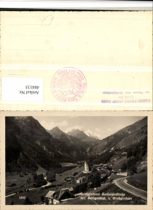 484135,Heiligenblut Totale m. Großglockner Bergkulisse