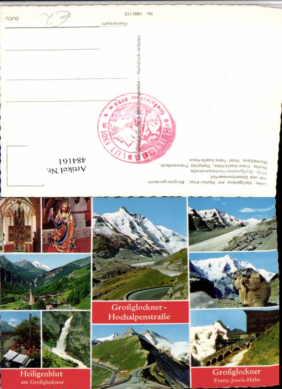 484161,Großglockner-Hochalpenstraße b. Heiligenblut Mehrbildkarte