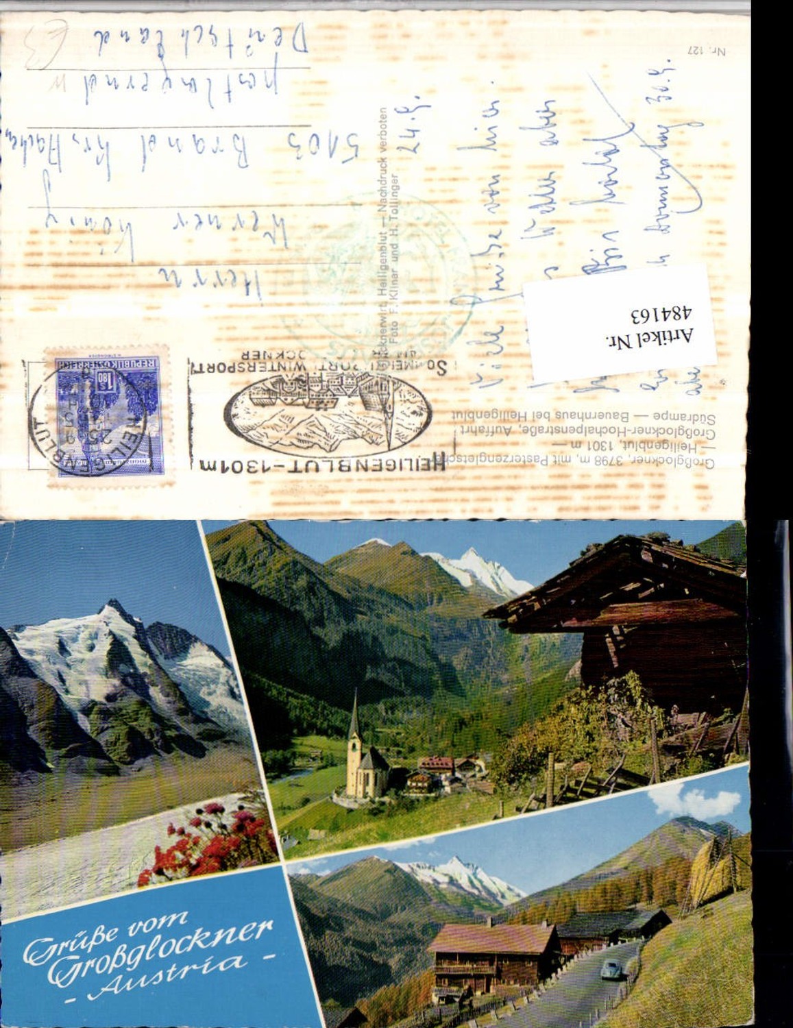484163,Großglockner b. Heiligenblut Totale Mehrbildkarte