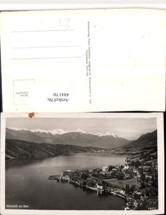 484170,Millstatt am See Totale Bergkulisse pub F. Schilcher 1422
