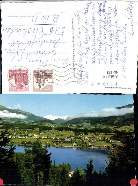 484173,Seeboden am Millstättersee Totale Bergkulisse