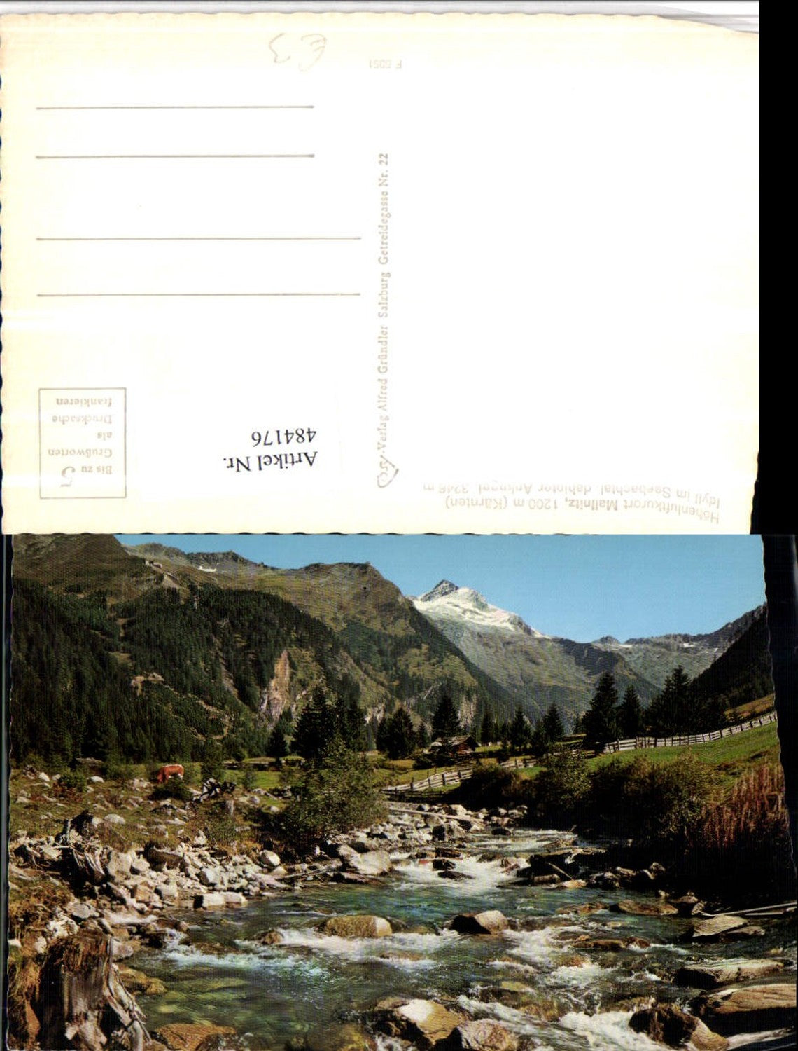 484176,Mallnitz Idyll im Seebachtal m. Ankogel Bergkulisse