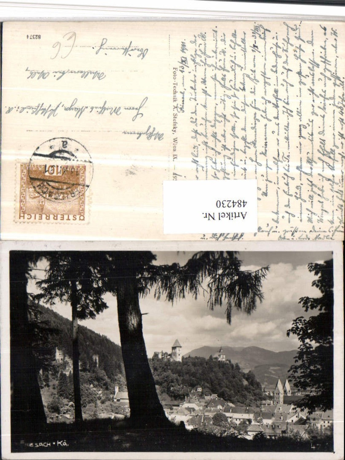 484230,Friesach Teilansicht m. Burg