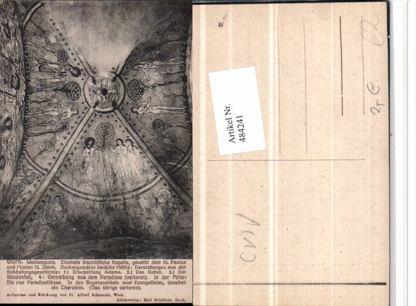 484241,Gurk Westempore Deckengemälde Detail