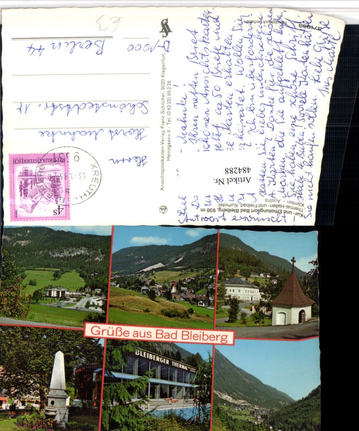 484288,Bad Bleiberg Totale Thermalbad Mehrbildkarte