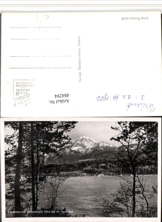 484294,Faakersee See b. Finkenstein m. Mittagskogel Bergkulisse