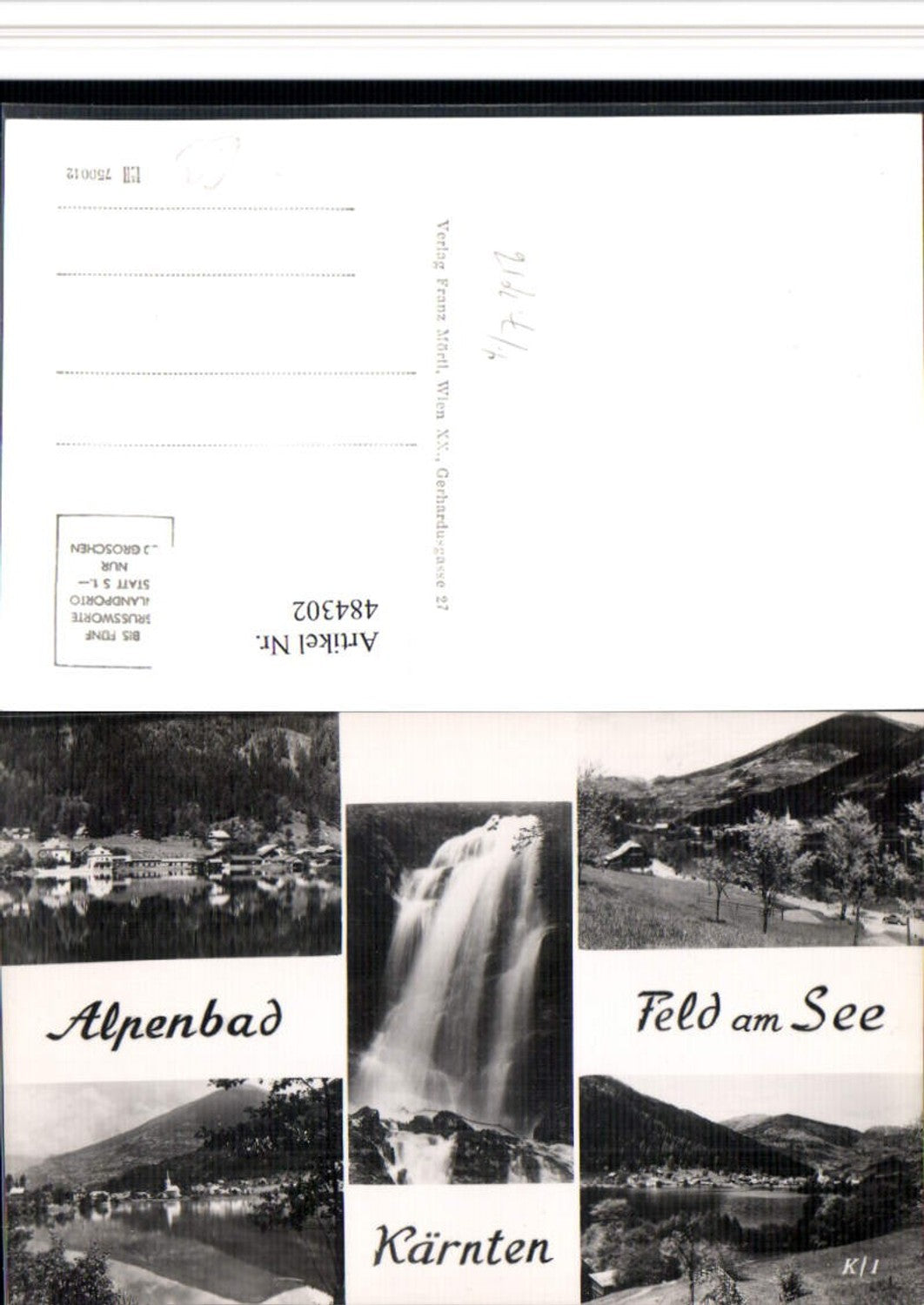 484302,Feld am See Totale Wasserfall Mehrbildkarte