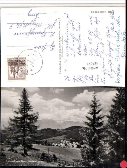 484322,Diex in Kärnten Totale Bergkulisse