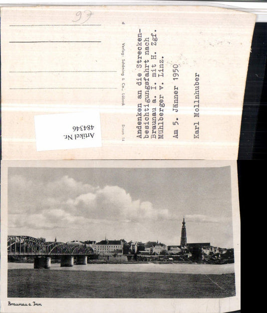 484346,Braunau am Inn Teilansicht Brücke