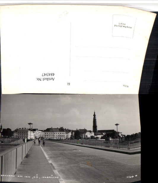 484347,Braunau am Inn Teilansicht Innbrücke Brücke