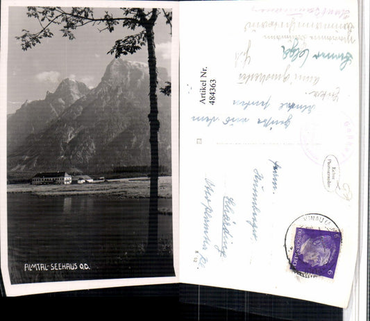 484363,Almtal b. Grünau im Almtal Seehaus Bergkulisse