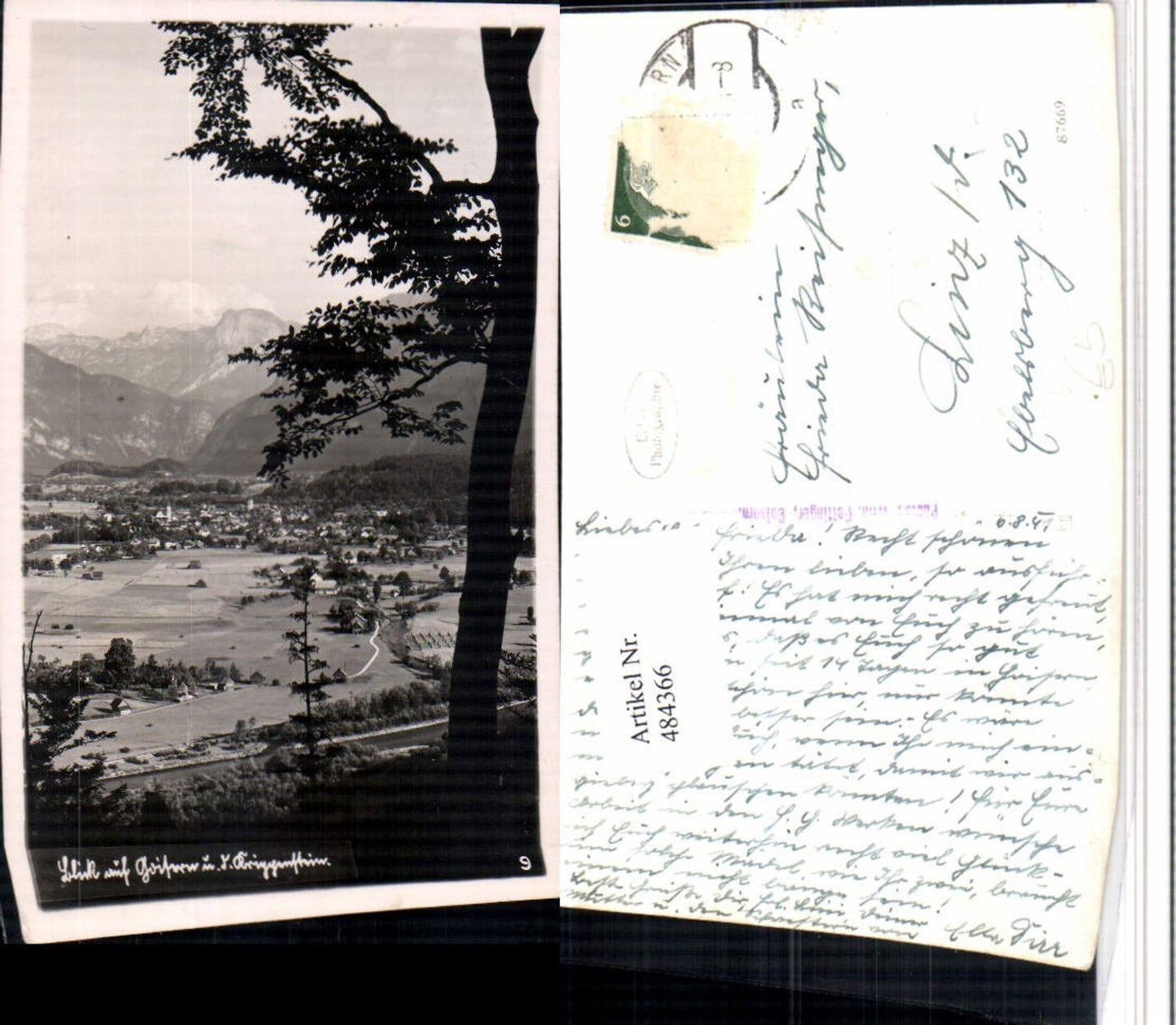 484366,Blick auf Goisern Totale Bergkulisse pub Wilhelm Fettinger