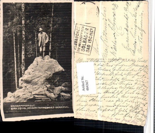 484367,Bad Ischl Kaiser Franz-Josef-Denkmal Statue pub F.E. Brandt