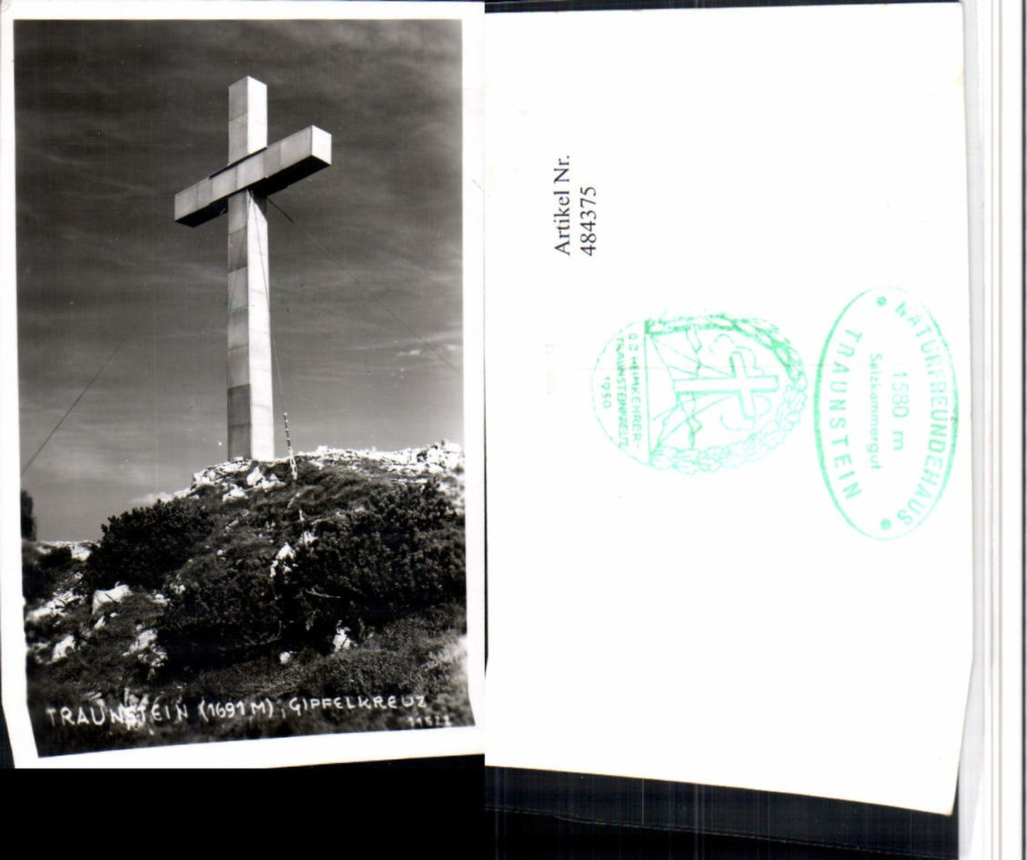 484375,Traunstein Gipfelkreuz b. Gmunden