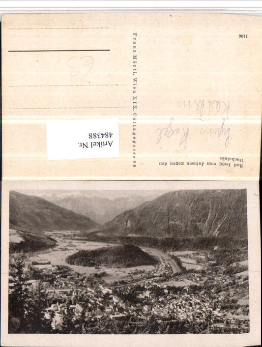 484388,Bad Ischl Totale vom Jainsen geg. Dachstein