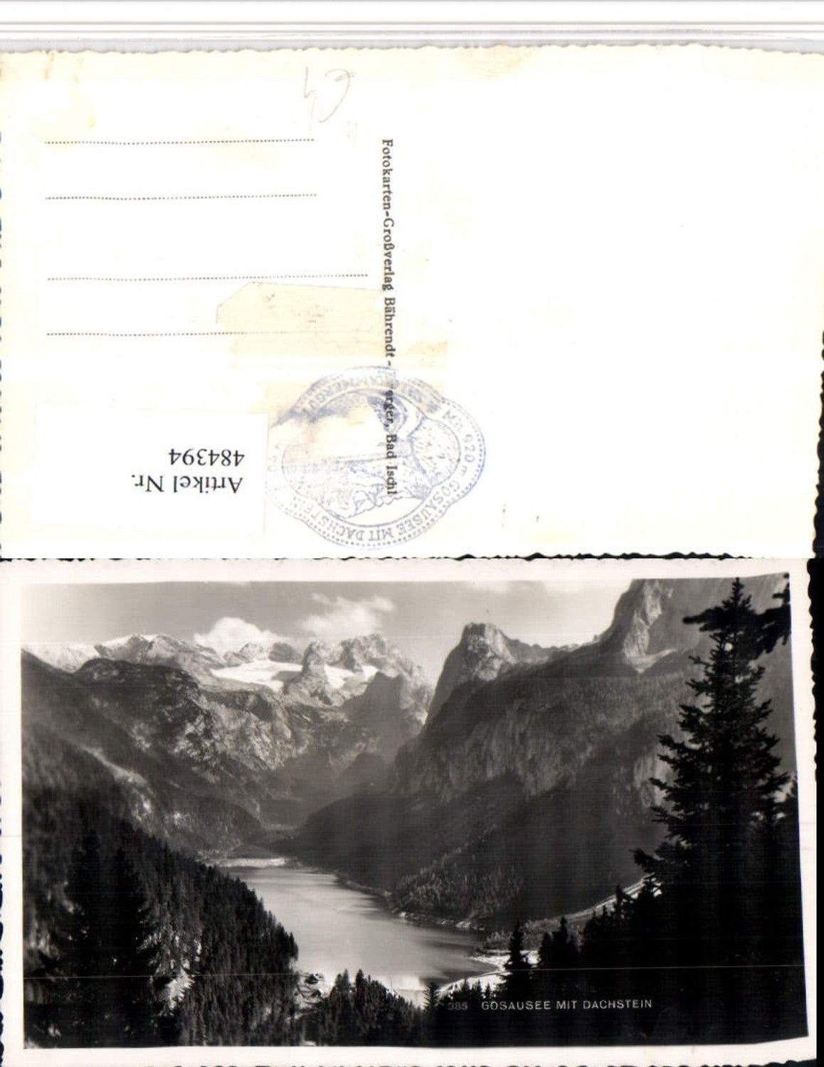 484394,Gosausee See b. Gosau m. Dachstein Bergkulisse