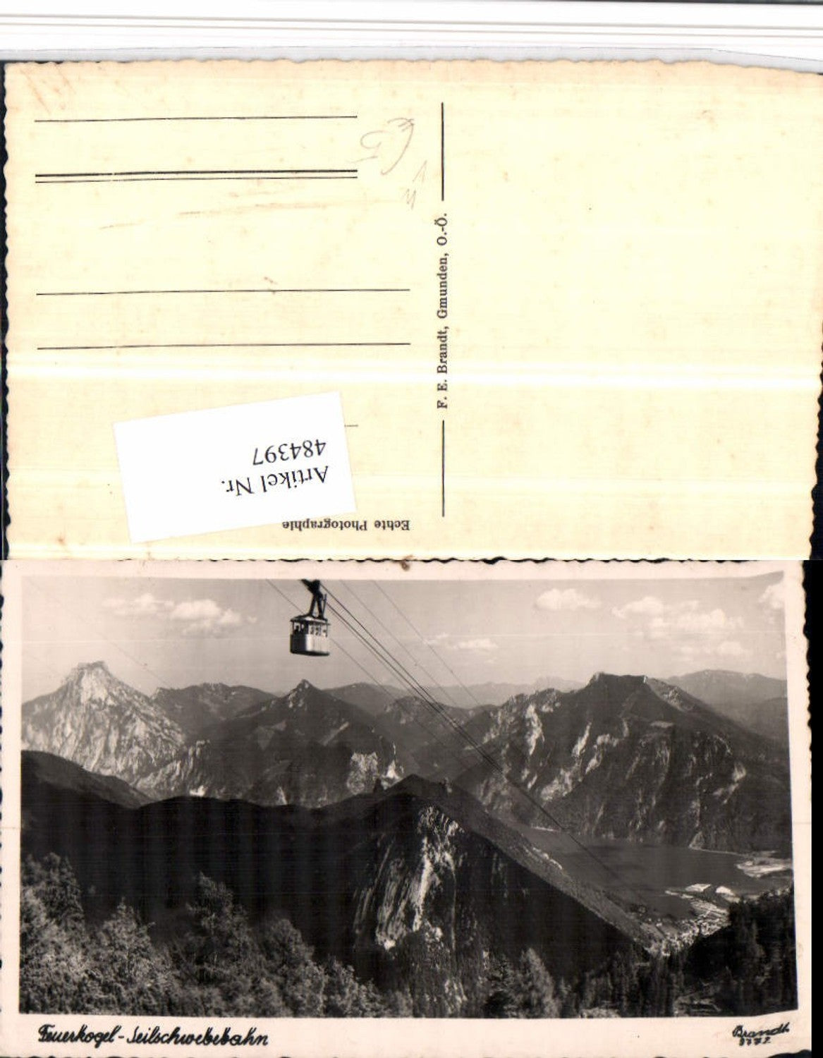 484397,Feuerkogel Seilbahn b. Ebensee Bergkulisse pub Brandt 9772